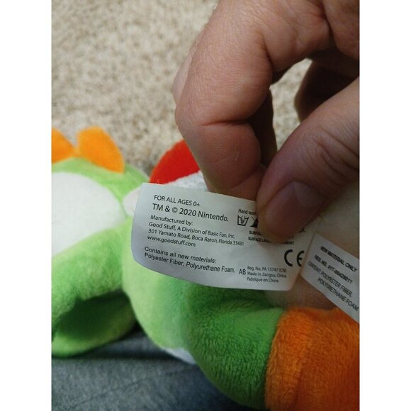 Nintendo Super Mario 18" Yoshi Turtle Plush 2020 FROM SMOKE FREE HOME - Picture 6 of 6